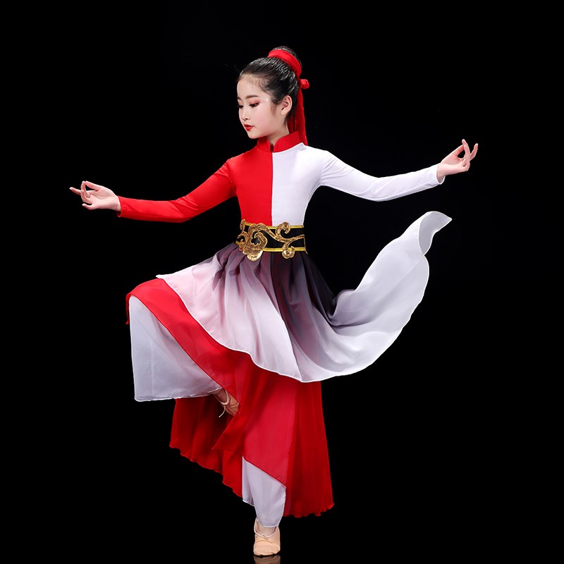 新款少年志演出服中国好少年舞蹈服男女儿童群舞书简舞扇子舞服装