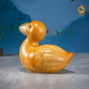 黄铜摆件《醍醐灌顶(鹈鹕)》铜工艺品家居玄关客厅装饰创意礼物