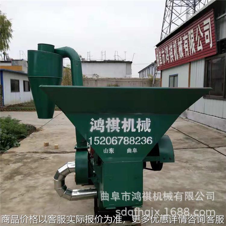 祁门县农用粉碎机麦秆粉碎机图片养殖场锤片式秸秆稻草粉碎机