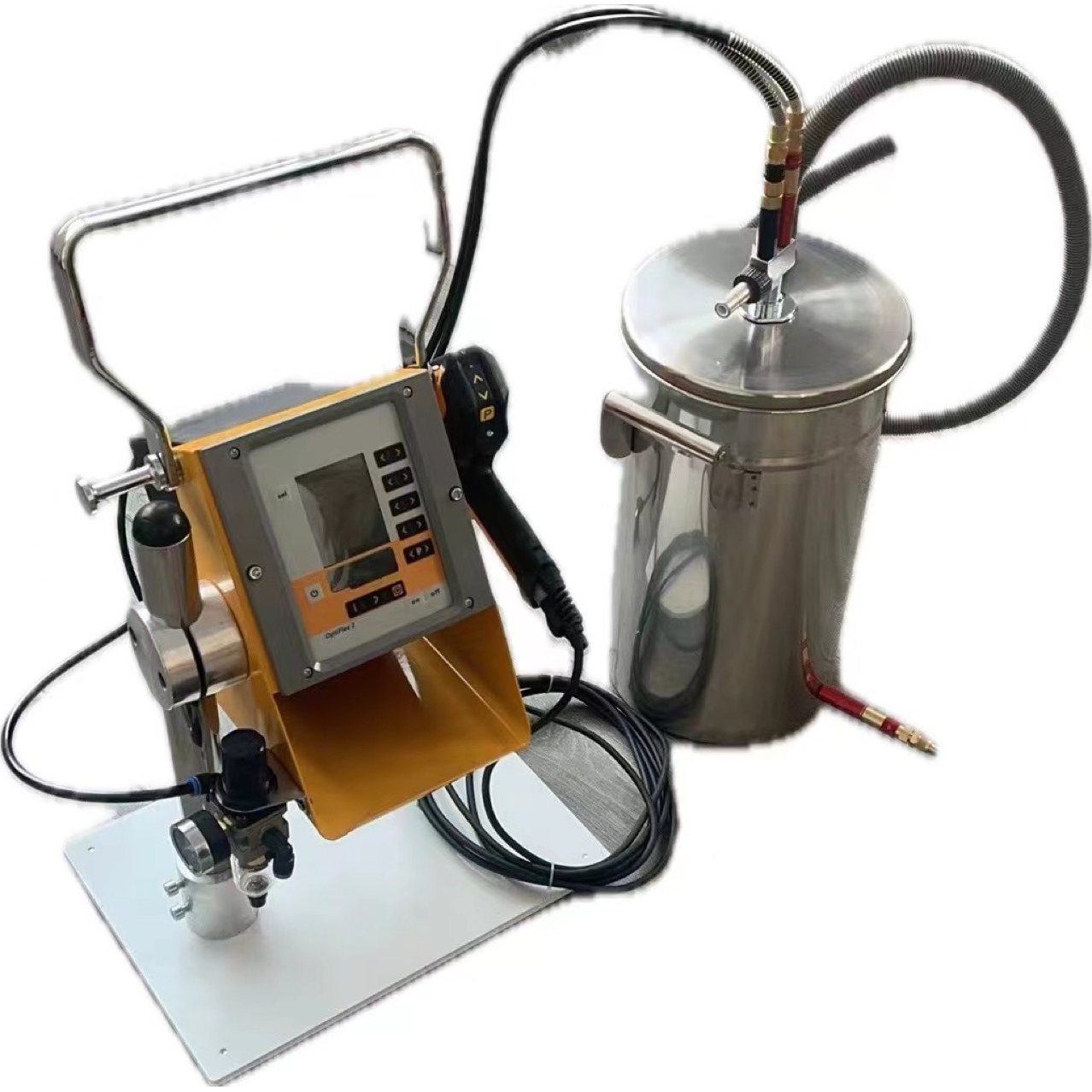 便携式GEMA Optiflex静电粉末喷涂机试验机带喷枪粉桶一套