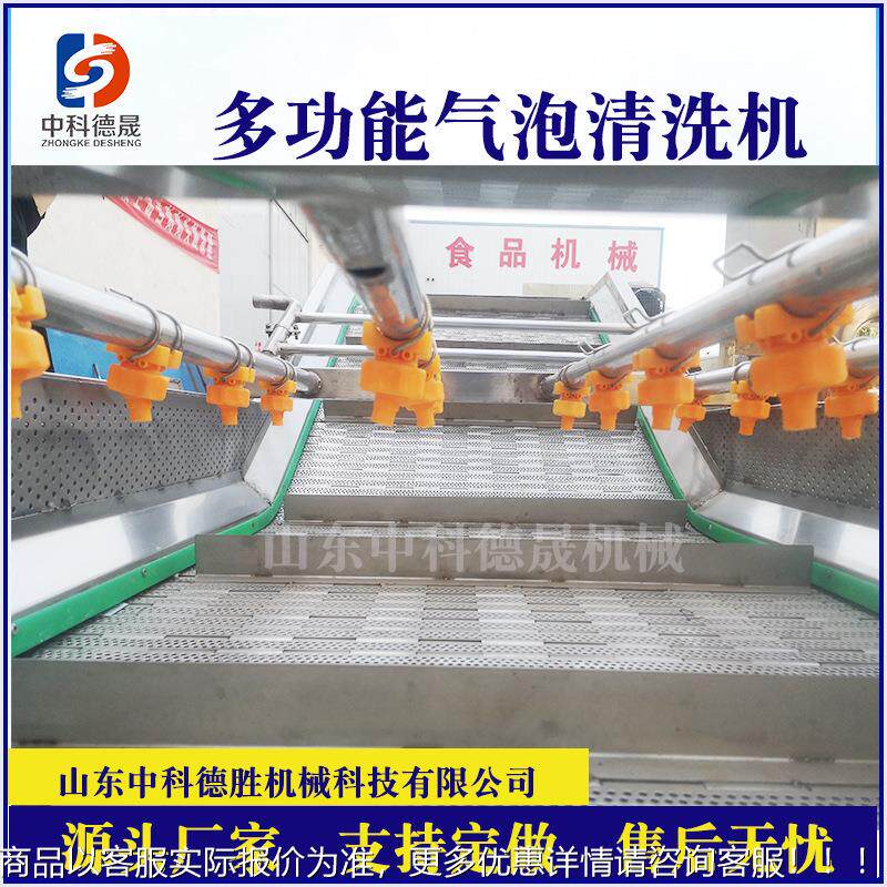 中科 片德晟销售高压喷淋洗菜机设备 果脆前处理清YIX洗苹设备