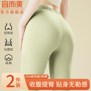 衬裤 女款 保暖裤 宜而爽纯棉秋裤 薄款 大码 秋冬内穿打底线裤 全棉毛裤