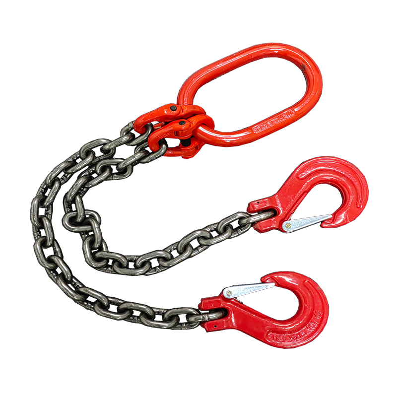 起重吊链吊车行车吊具锰钢起重链条双腿双钩双链吊钩双肢模具挂钩