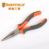 钢盾工具双色柄尖嘴钳6寸8寸尖咀钳电线钳尖头钳钢丝电工钳子维修