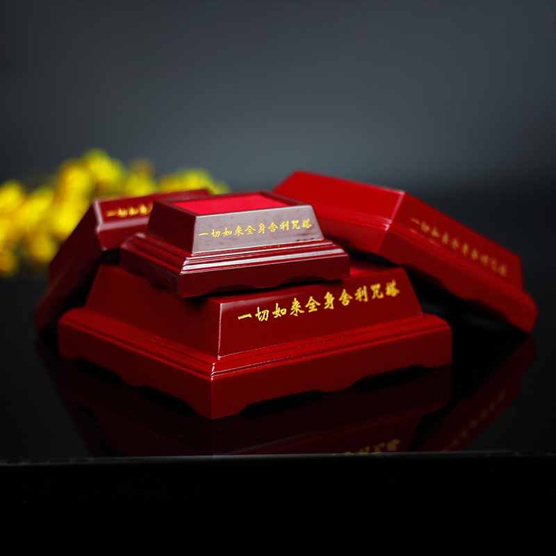 木托木底座琉璃摆件的底座舍利塔底座水晶宝箧印陀罗尼塔木托盘大