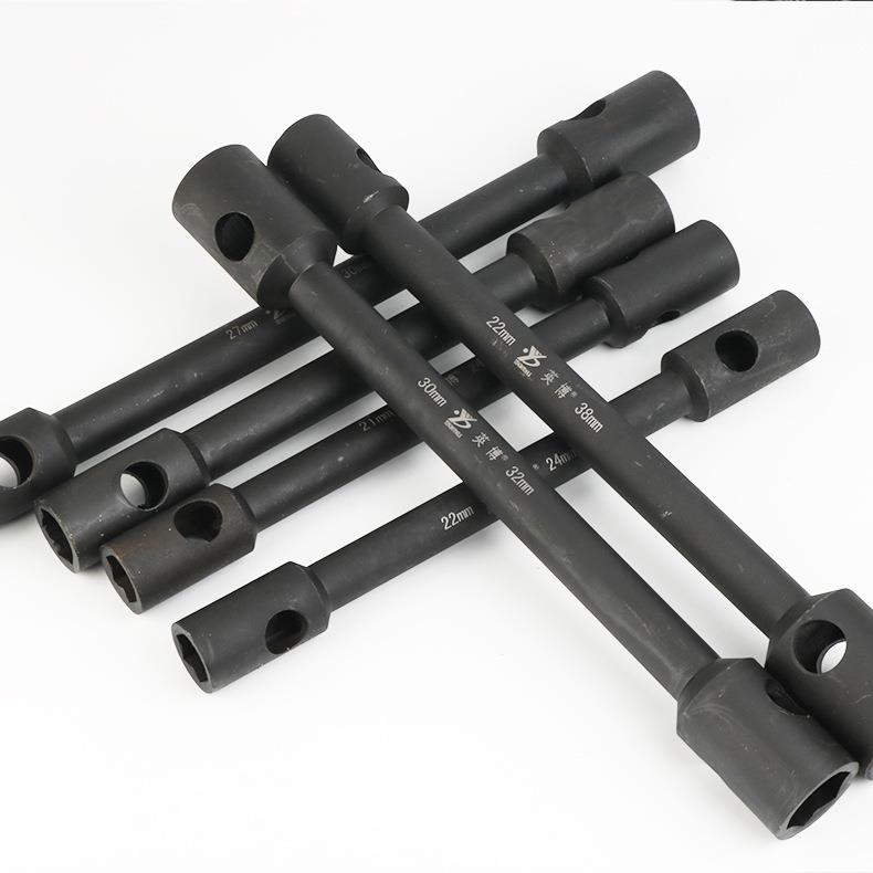 汽车轮胎扳手货车拆换轮胎2122-24-27-30-32重型省力双头套筒扳手