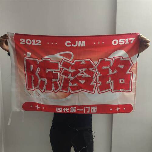 陈浚铭发光应援大旗TF家族旗帜定制时代演唱会周边大旗后援会正版