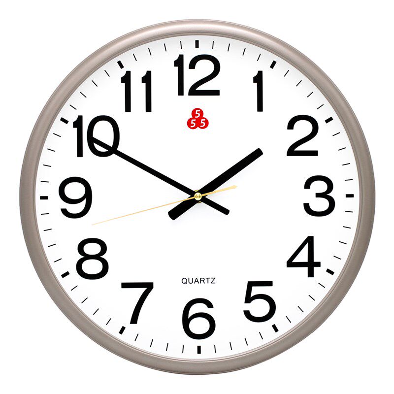 上海555牌石英钟三五牌客厅大气挂钟时钟挂墙钟表现代简约静音