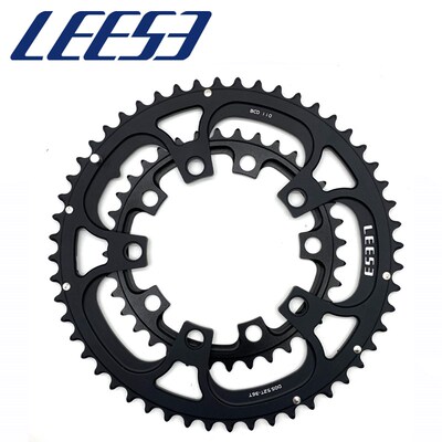 公路车正负齿盘片五爪110BCD折叠车双盘50-34/52-36T改装盘