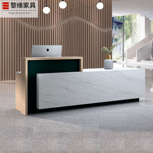 前台时尚工作家具公司接待台大气吧台迎宾咨询台办公桌子收银柜台