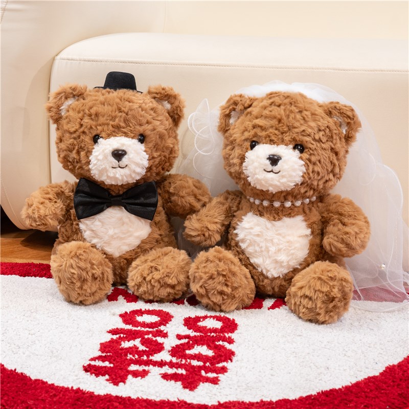 婚礼新婚布置压床娃娃一对结婚床上抱枕公仔喜娃玩偶新人礼物