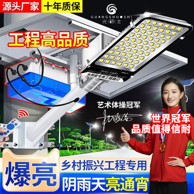 太阳能照明灯外置大电池户