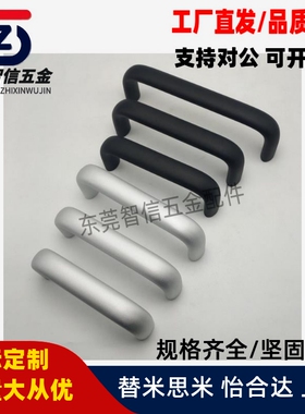 XAP06-A16-L100/L128/L160-H38铝合金内装C型椭圆形拉手