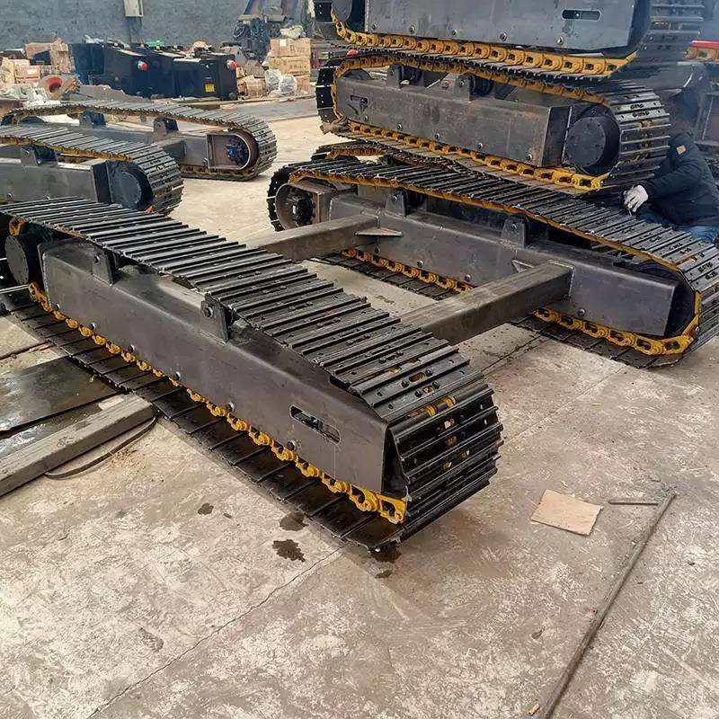 小型爬山王农用工程回转支撑橡胶履带底盘履带车底盘电动履带底盘