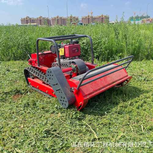 甩刀款柴油割草机厂家动力强劲大型农场工业草坪遥控割草机器人