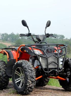 四驱大公牛沙滩车四轮越野摩托车轴传成人燃油全地形车atv山地车