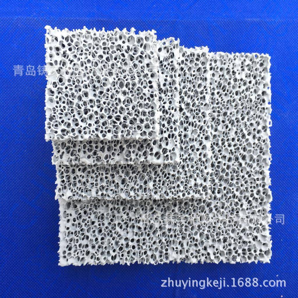 过滤高温金属液体用泡沫陶瓷过滤板碳化硅质陶瓷过滤板