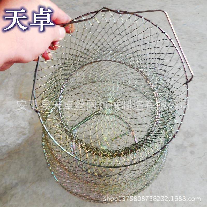 天卓销售鱼篓网机勾花网机操作简