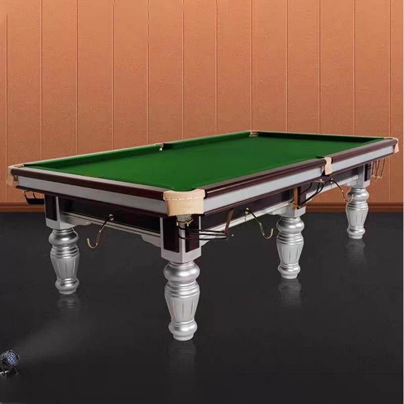 中式黑八成人标准型台球桌球房美式桌球台室内家用球厅乒乓二合一
