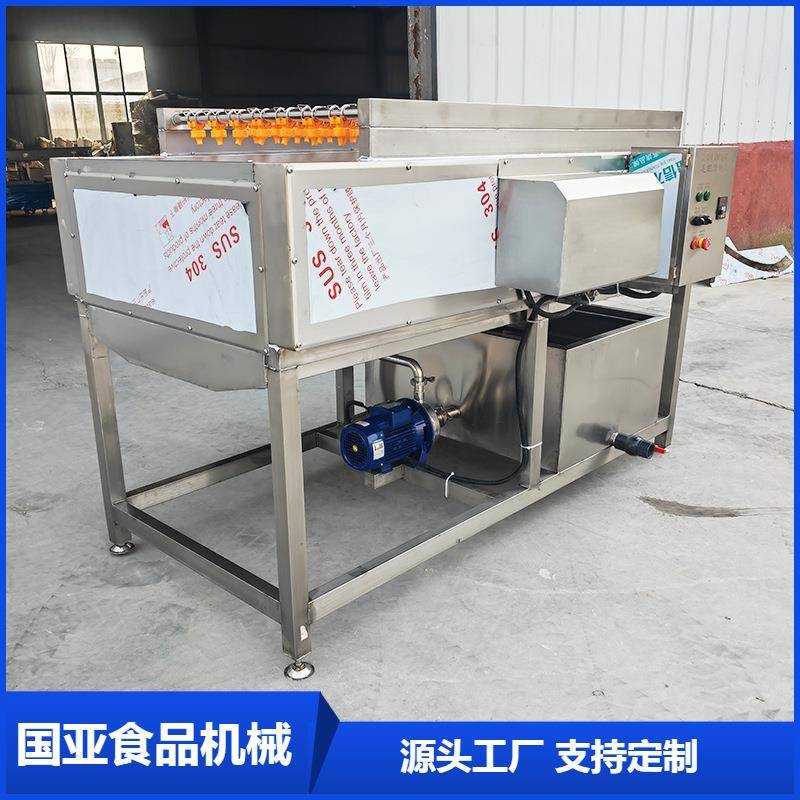 平行式毛辊清洗机生姜清洗去皮机橘子除蜡清洗机毛辊清洗机