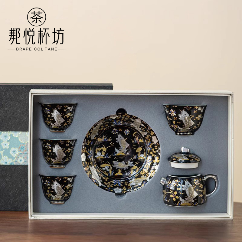BRAPECOLTANE故宫文创金银错茶具