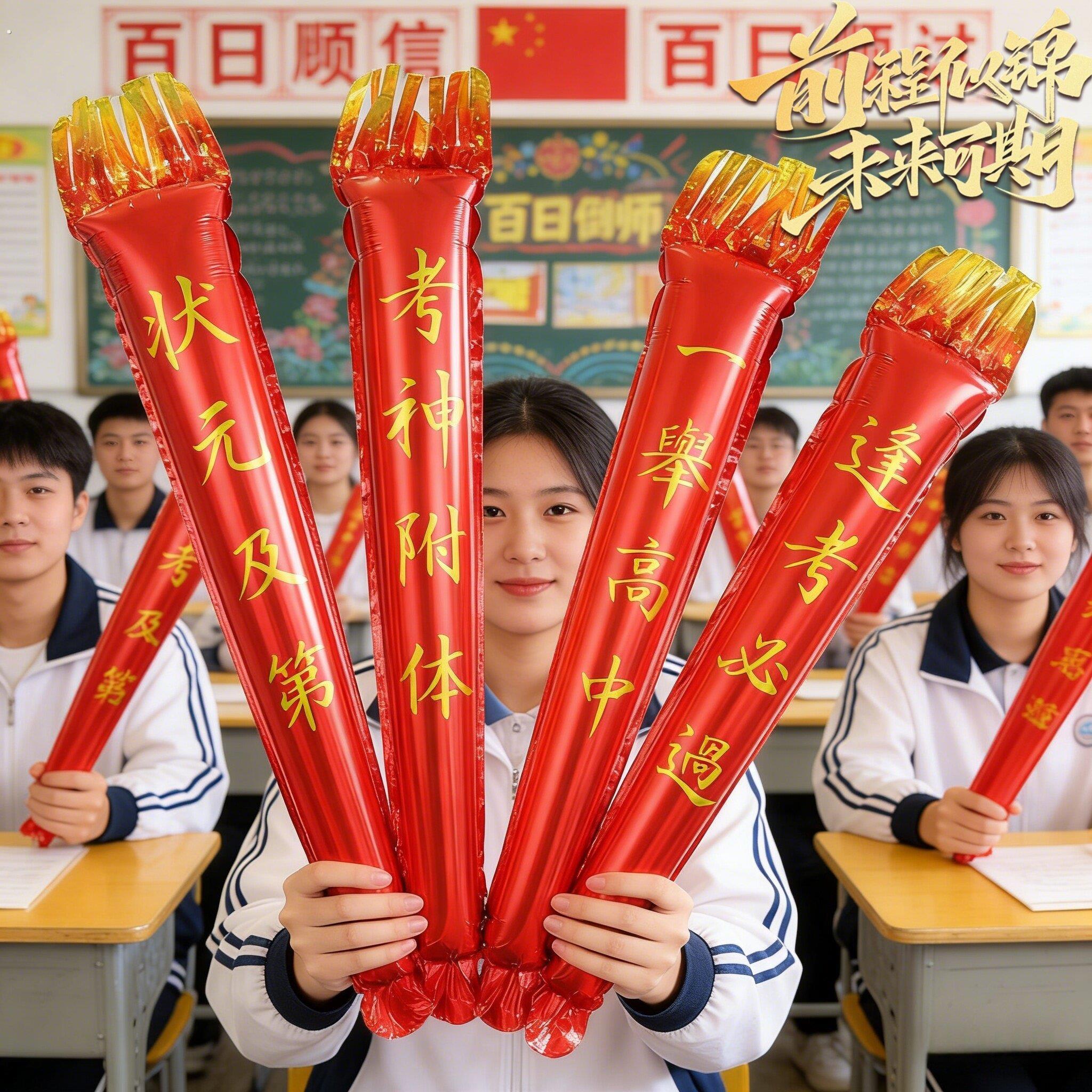 百日誓师大会道具中考气氛助威加油棒启动会冲刺活动装饰物料用品