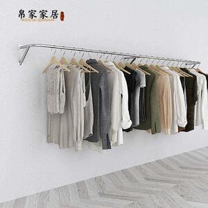 服装店上墙展示架侧挂衣服陈列架童装壁挂式货架女装店墙上挂衣架