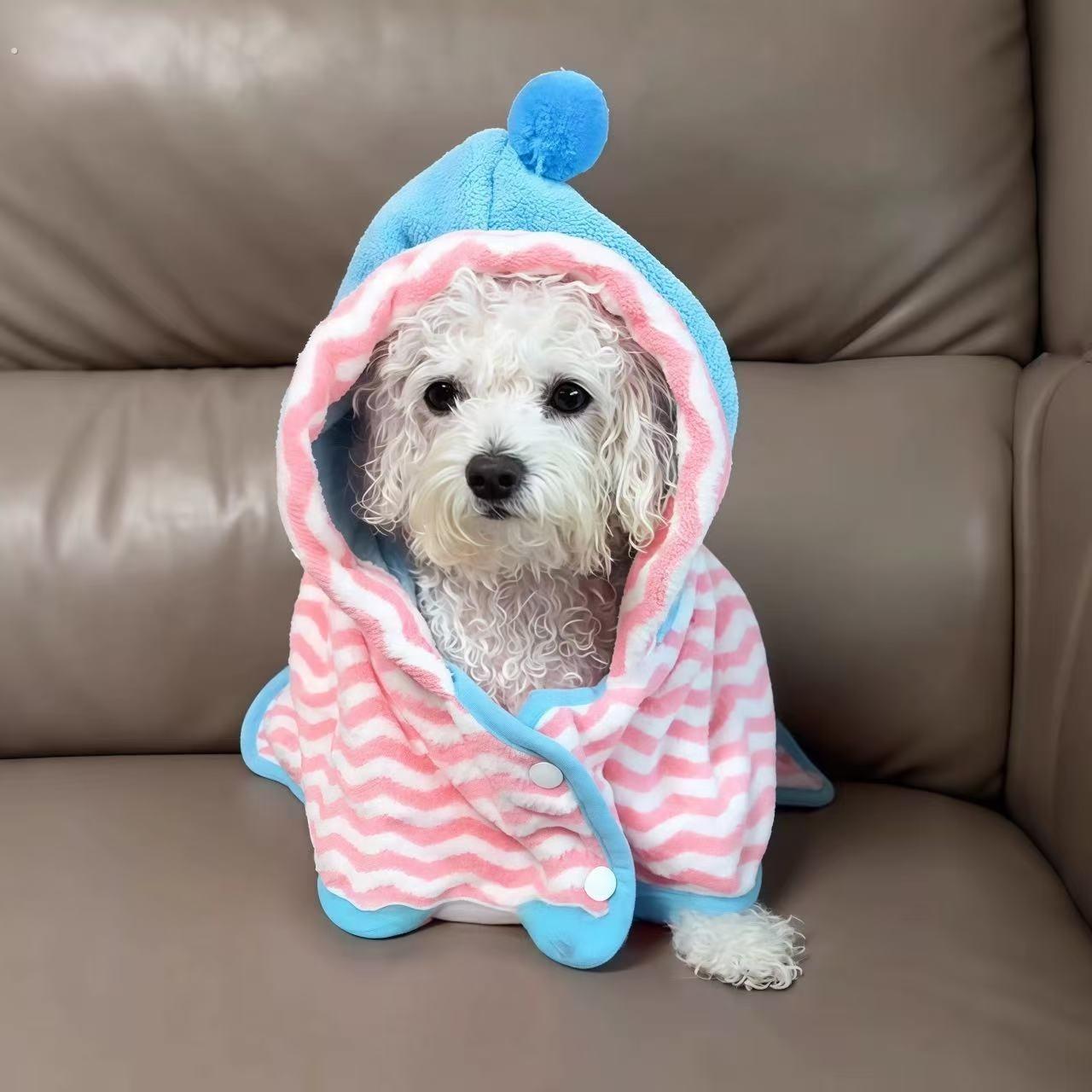 狗狗浴巾宠物专用浴袍速干吸水猫咪毛巾猫狗通用种大型犬2025新品