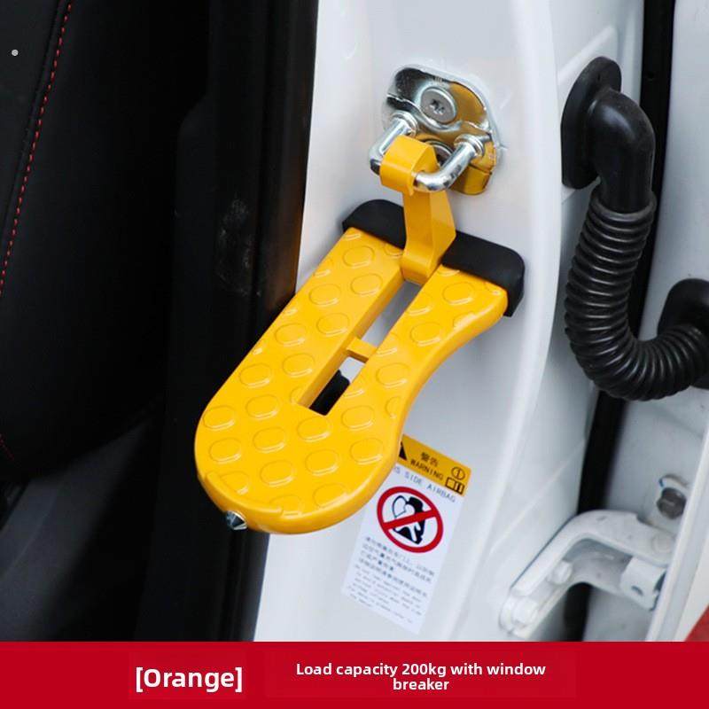 汽车通用攀爬上车顶门锁扣脚踏板越野改装多功能折叠行李架辅助梯