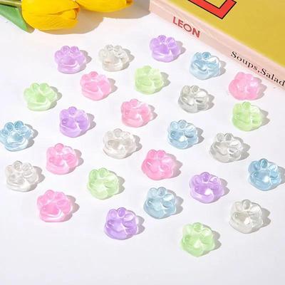 迷你捏捏乐小鼻嘎彩色透明小猫爪创意小号捏捏慢回弹减压发泄玩具