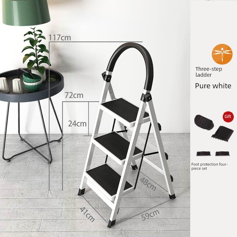 儿童房移动扶梯家用小梯子家用折叠梯子四或五步三步凳商用室内