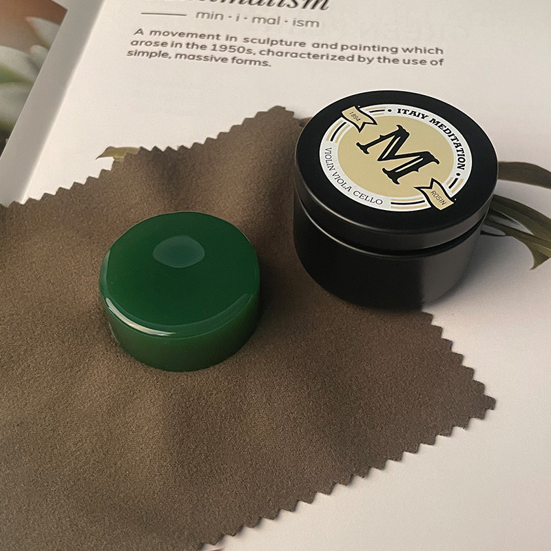 新款翡翠松香铝罐绿松香块小提琴中提琴大提琴专用粉尘少音色细腻