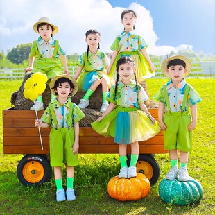 六一儿童节演出服幼儿园毕业照舞蹈班服小学生运动会啦啦队表演服