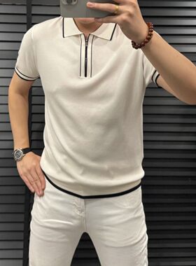 热度男装商务休闲简约poloT恤衫