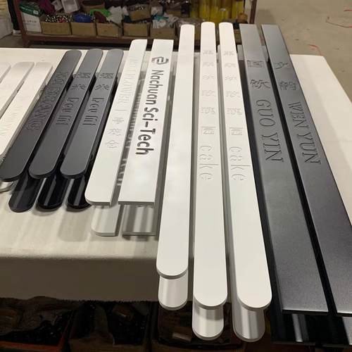 玻璃门拉手实心铝板简单定制logo酒店式把手高级宴厅玻璃门大拉手