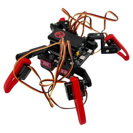 3D打印Esp32四足八舵机智能机器人Micropython编程蓝牙Wifi遥控器