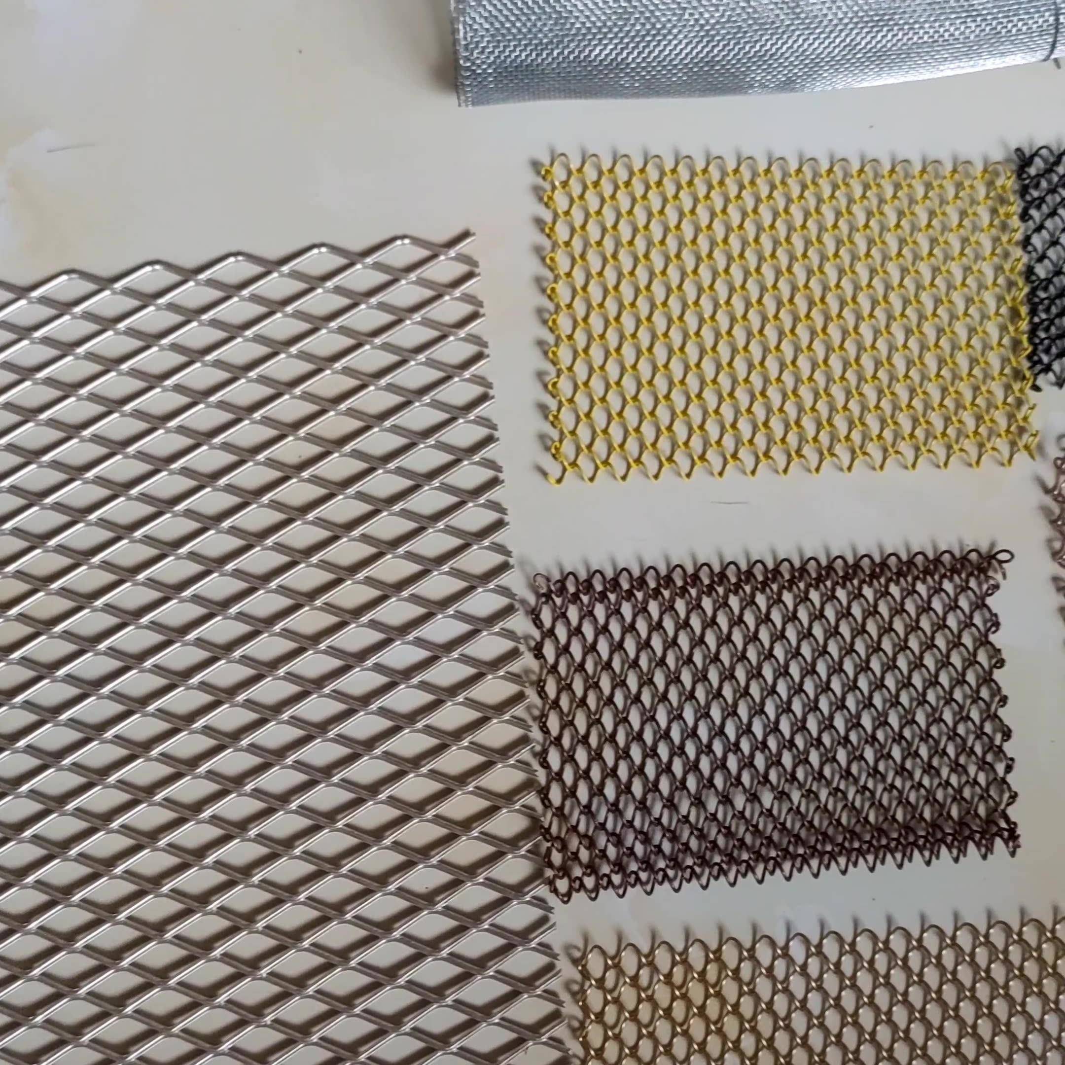 不锈钢金属装饰网幕墙金属装饰网电梯屏风隔断天花吊顶