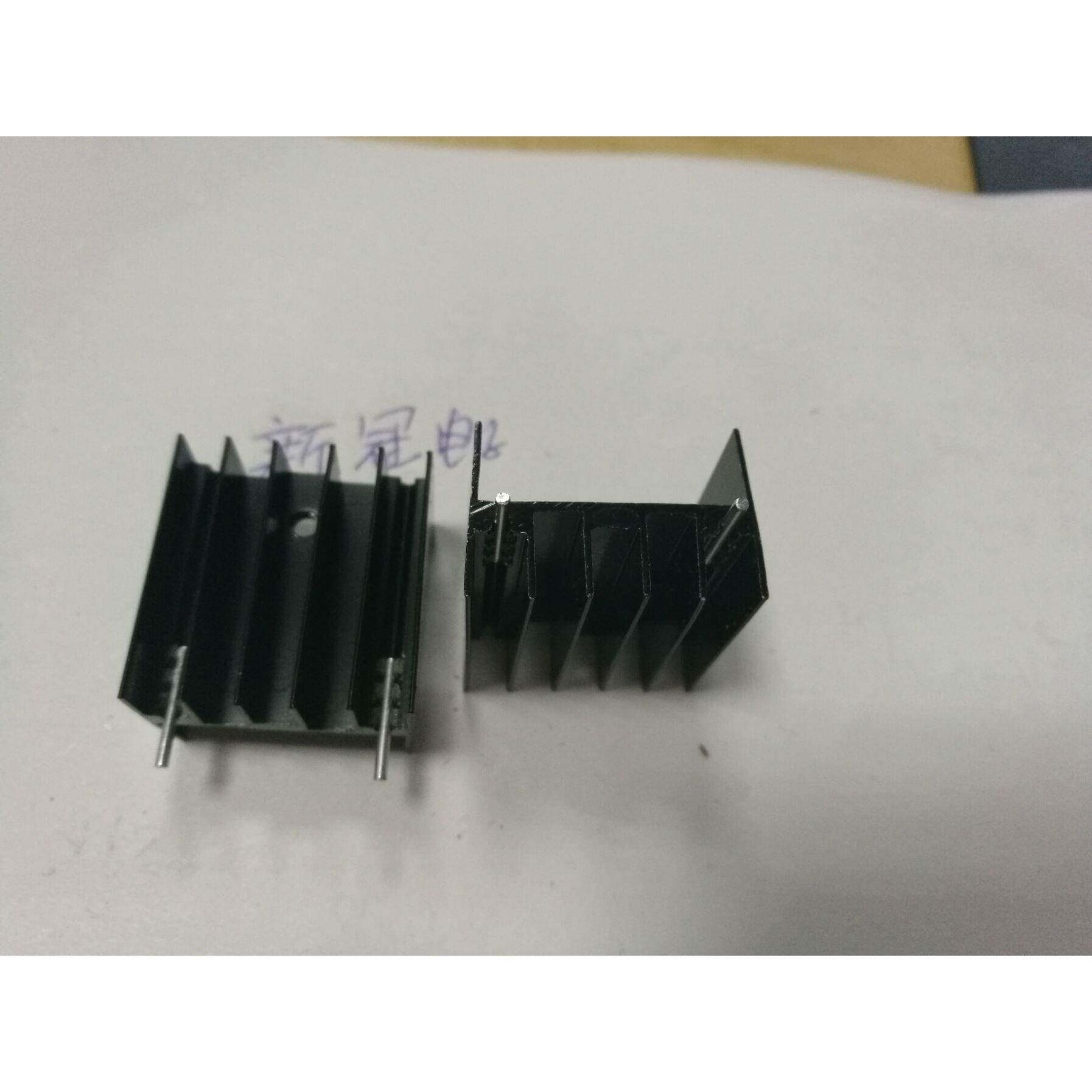电子散热片 散热器YA25 LMD18200T L298N 23*16*25mm 带针 TO-220 - 实物图