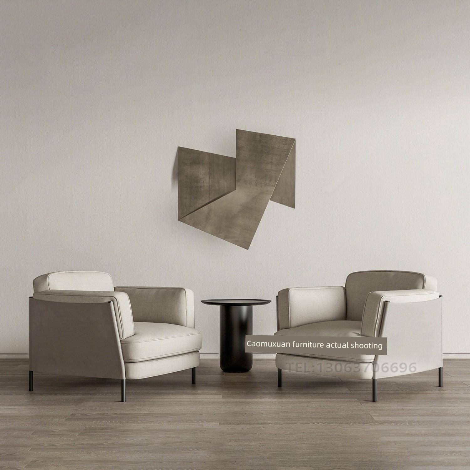 需定制贵宾室商务接待单人沙发椅4s酒店大堂休息区会客洽谈一桌两