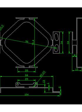 海德汉ECN125/113/ERN120/130180编码器不锈钢安装固定弹簧片支架