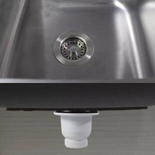 老式 洗面盆拖布池水槽拖把池陶瓷盆85mm不锈钢下水器落水器8.5cm