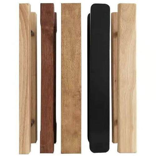 门把手定制玻璃门拉手实木拉手黑色木门把手订做LOGO刻字刻花配件