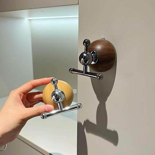 中古风吸盘拉手免打孔无痕隐形门柜门把手玻璃门手柄抽屉多功能