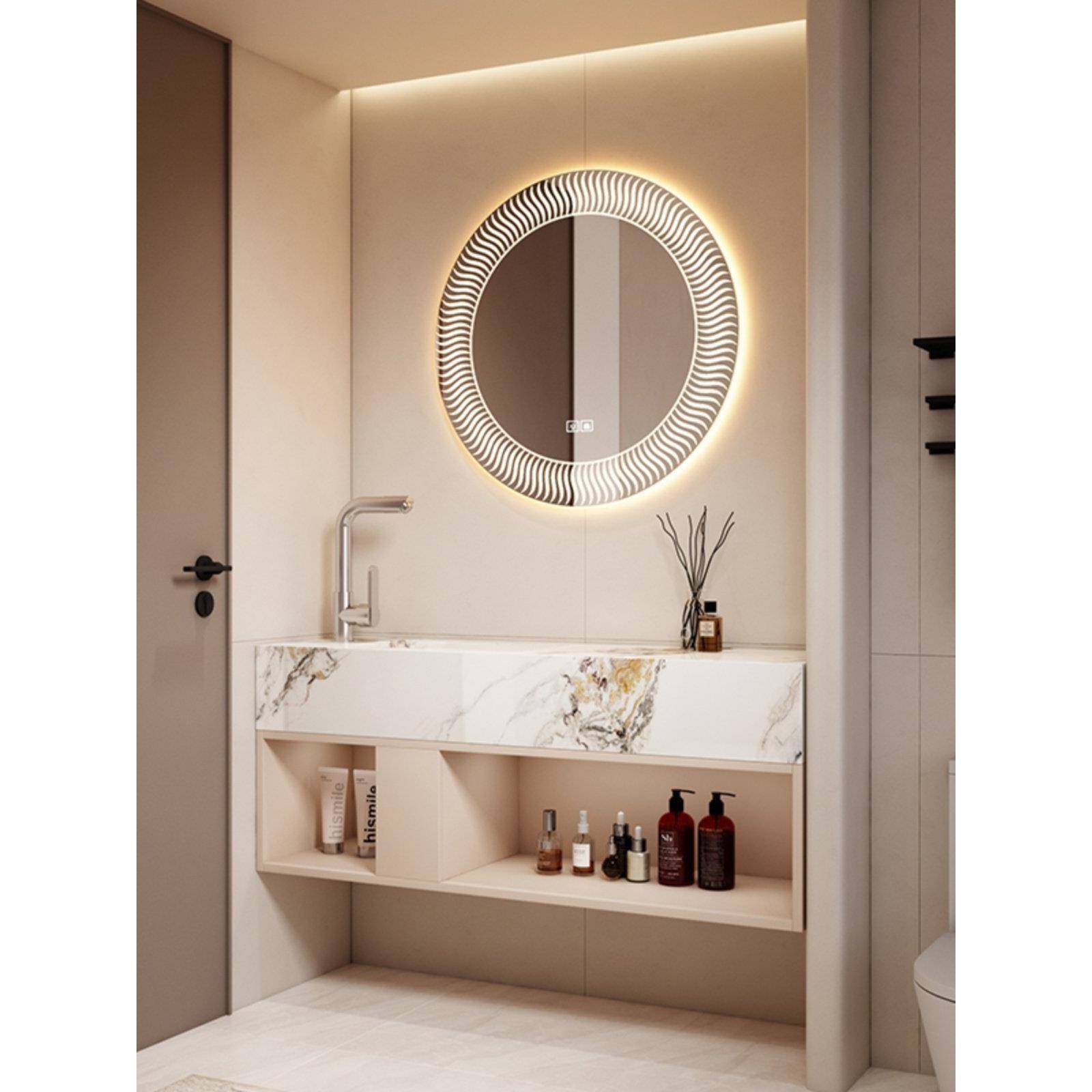 定制浴室柜尺寸定做无缝一体盆异形转角落地款式(定制炼接专拍）