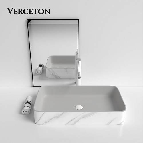 ins风布鲁灰彩色台上盆卫生间陶瓷一体洗手盆单盆阳台艺术洗脸盆