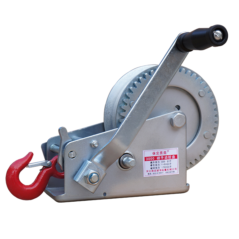 手摇绞盘卷扬机家用小吊机绞车手动提升机家用小型升降牵引自锁