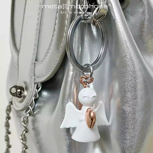 比利时守护天使钥匙扣挂件 治愈系生日礼物送女友metalmorphose