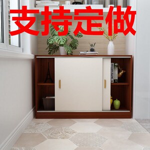 阳台柜储物收纳飘窗柜移门鞋柜地柜矮柜简约现代多功能餐边柜