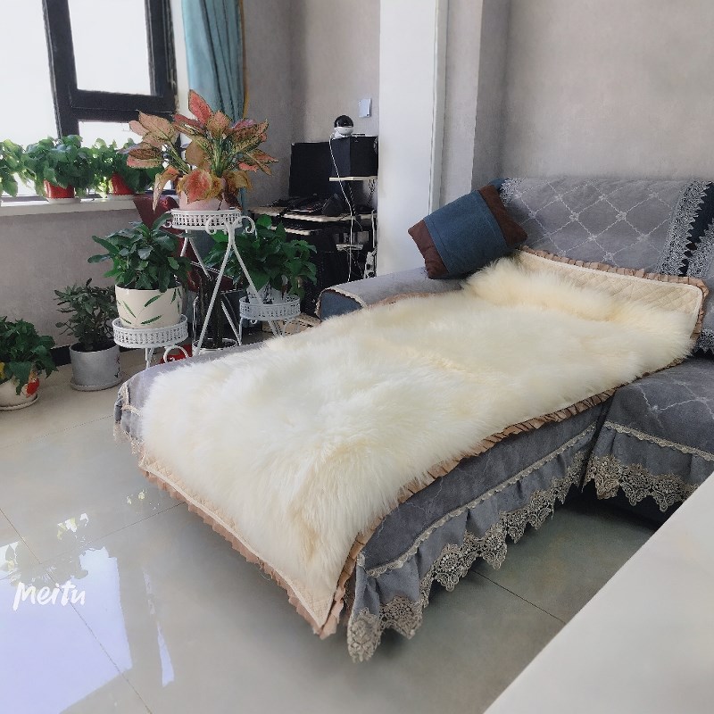 单人双人褥子羊毛毯新疆整张羊皮汽车沙发坐垫地毯皮毛一体天然