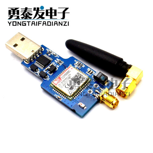USB转GSM 串口GPRS SIM800C 模块 带 电脑控制打电话